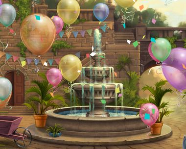 Enchanted Courtyard Hidden Objects Game