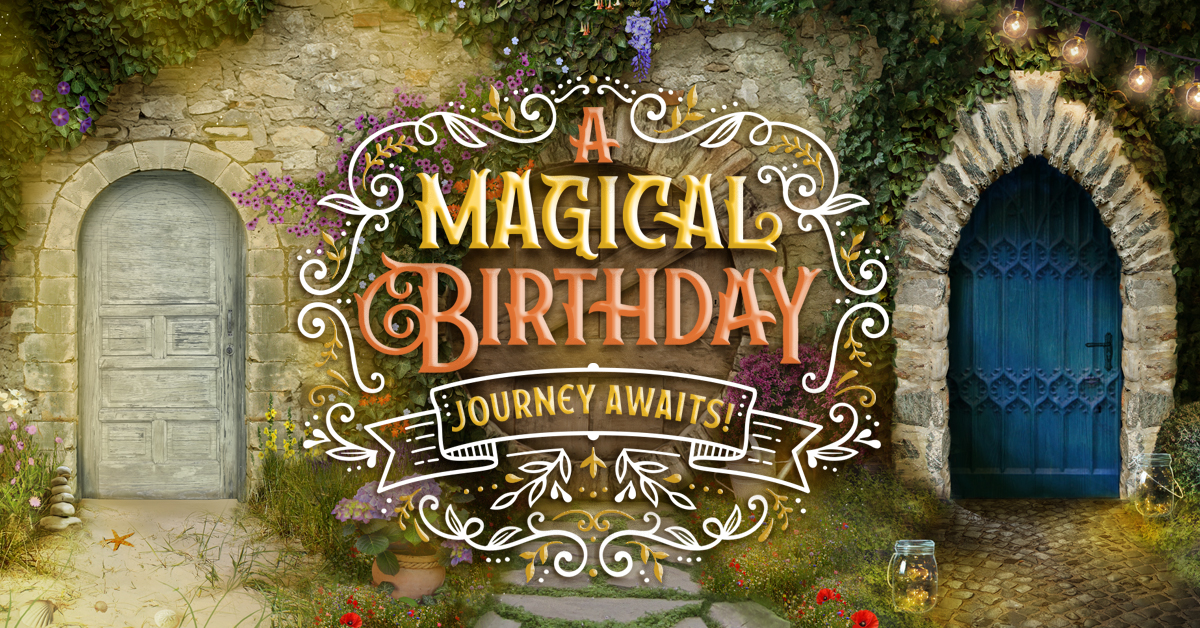 "Magical Birthday Journey (Interactive)" | Birthday eCard | Blue