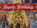 "White Christmas" Birthday (Personalize) Christmas eCards