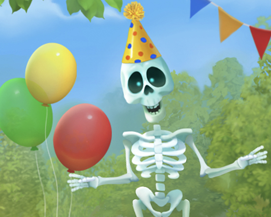 “Talking Skeleton Birthday (Personalize)” | Over the Hill Birthday