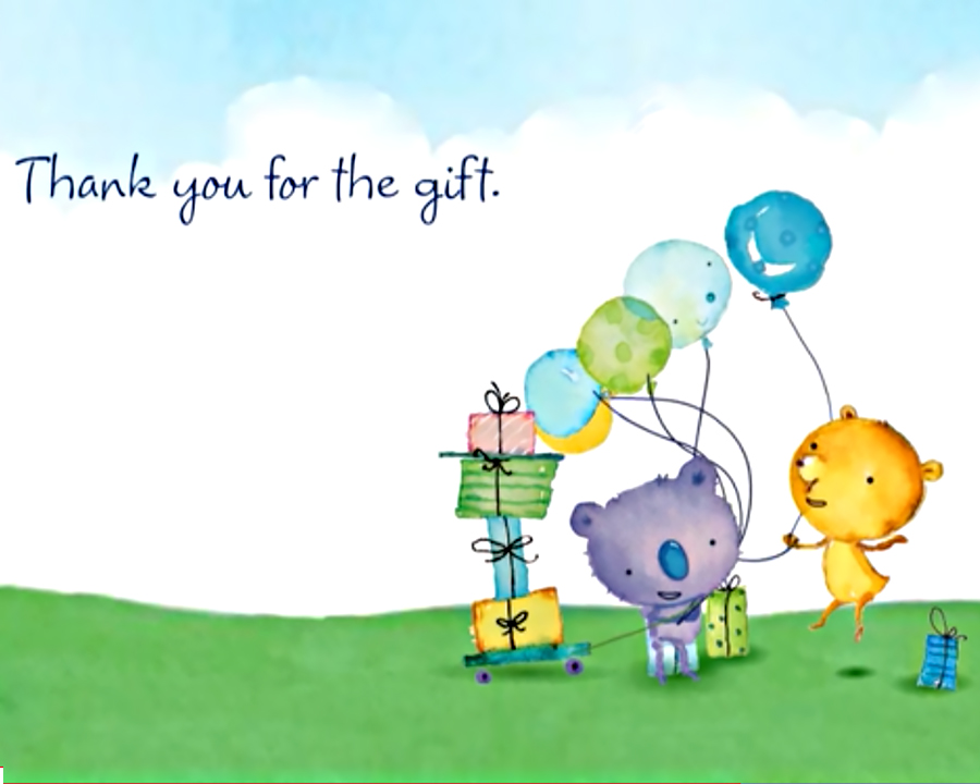 "Thank You For the Gift Ecard" ecard Blue Mountain