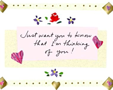 Just Want You to Know Kathy Davis Ecard Just Because eCards