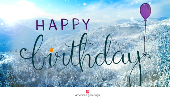 A Flurry of Birthday Wishes - Holiday Birthday Ecard | American Greetings