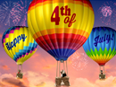 Happy 4th of July! Up, Up and Away Famous Song Independence Day eCards