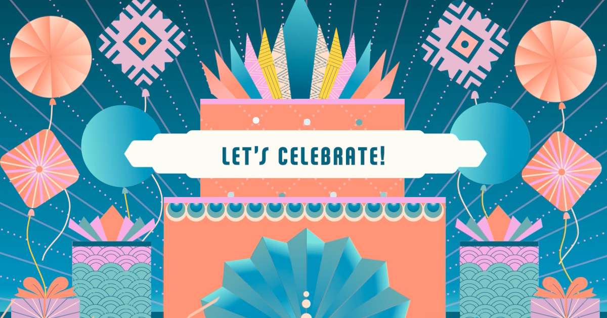 "Let's Celebrate!" Birthday eCard Blue Mountain eCards