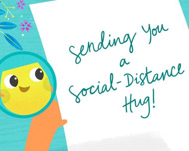 Social-Distance Hug Quarantine Birthday eCards