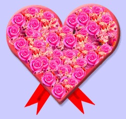 animated heart of roses