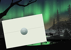 Northern Lights Note Card