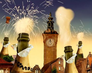 Uncork the Happy New Year's Day eCards