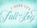 Full of Joy Season's Greetings eCards