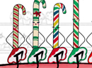Can-Can Candy Canes Fun Song Christmas eCards