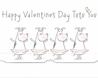 Valentine Wishes Tutu You Valentine's Day eCards
