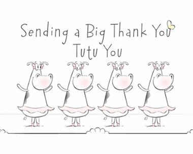 Big Thank You Tutu You Birthday Thank You eCards