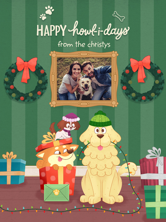 Happy Howlidays Pics & Wishes artwork