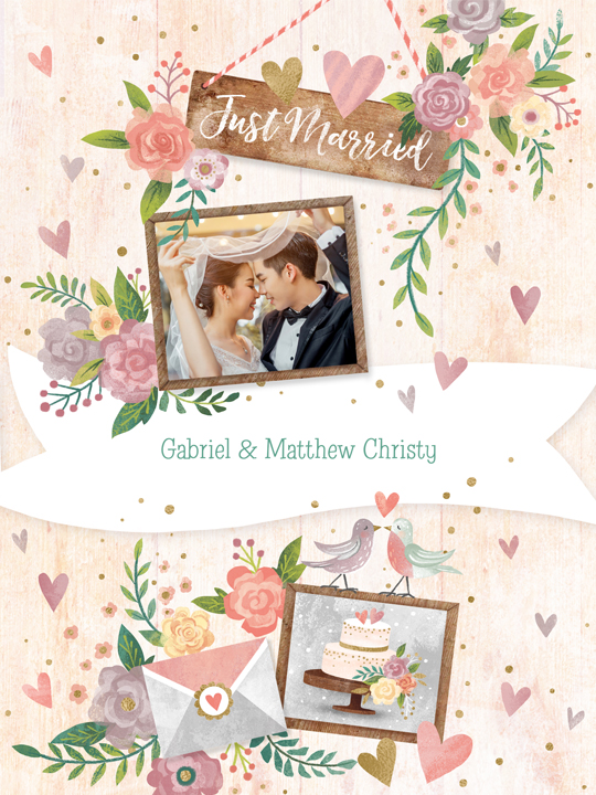 Just Married Pics & Wishes artwork