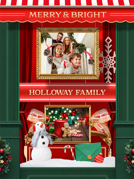 Merry & Bright Pics & Wishes artwork
