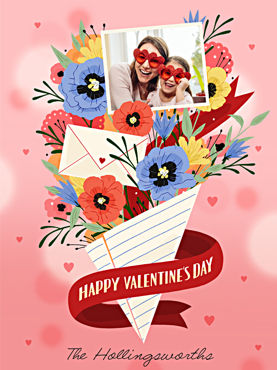 Floral Valentine's Pics & Wishes artwork