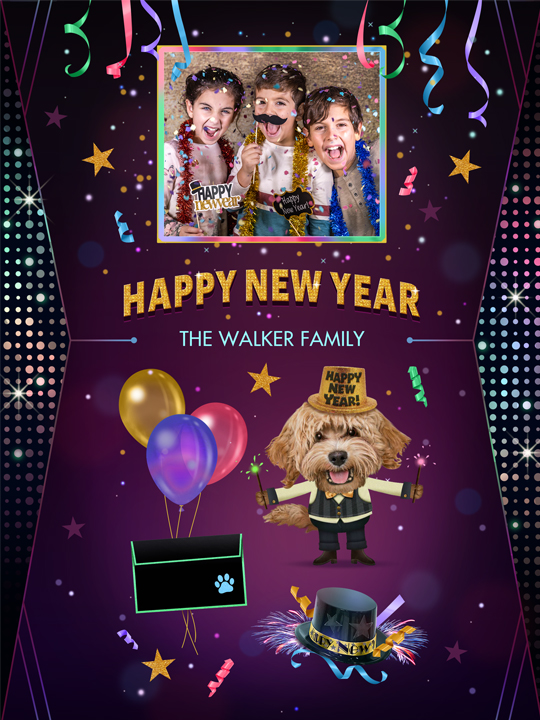 Festive New Year Pics & Wishes artwork