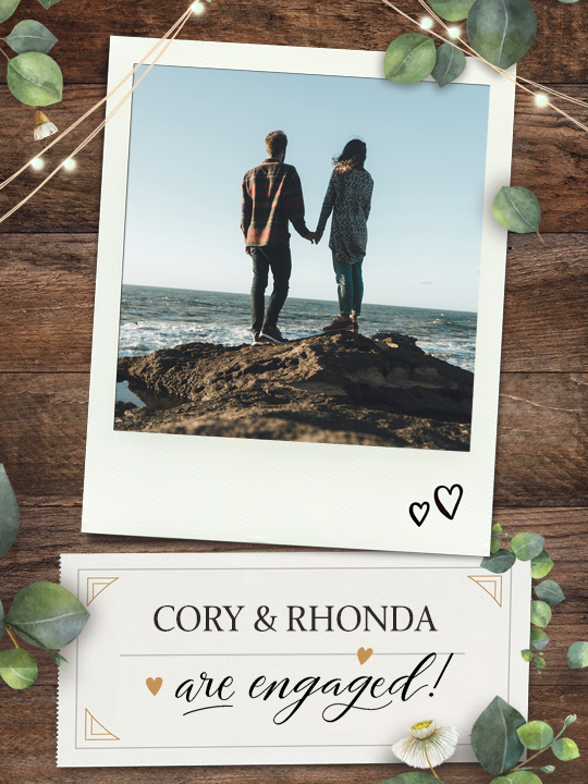 Rustic Engagement Pics & Wishes artwork