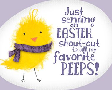 Easter Peeps Easter eCards