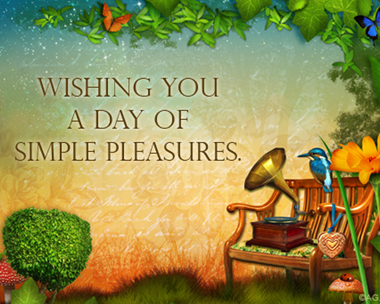 Simple Pleasures Reply Card