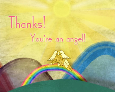 You're An Angel Reply Card