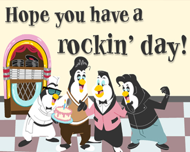 Rockin' Day Reply Card
