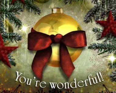 You're Wonderful Reply Card