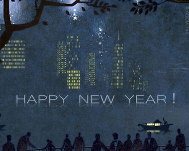 Happy New Year Reply Card