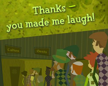 You Made Me Laugh Reply Card