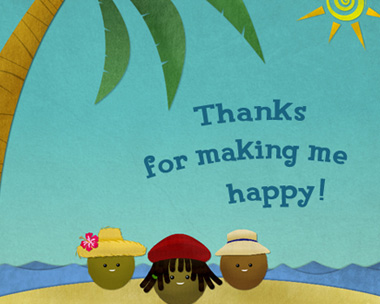 You Make Me Happy Reply Card