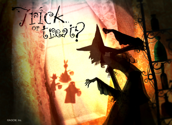 Halloween Spell Ecard (Postcard) artwork