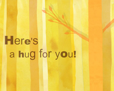 Here's A Hug Reply Card
