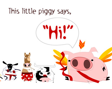 This Little Piggy Reply Card