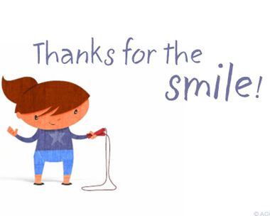 Birthday Smile Reply Card