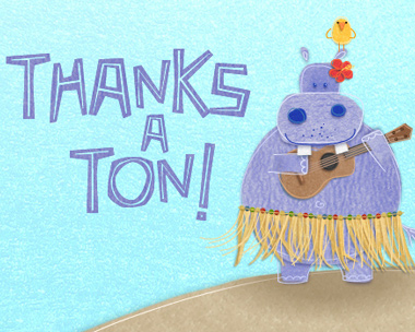 Thanks a Ton Reply Card