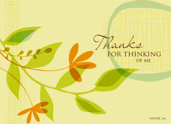 Warm Thanks Reply artwork