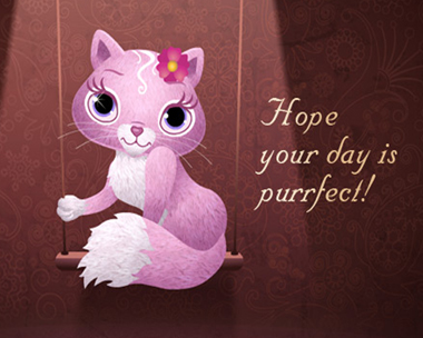 Purrfect Day Reply Card