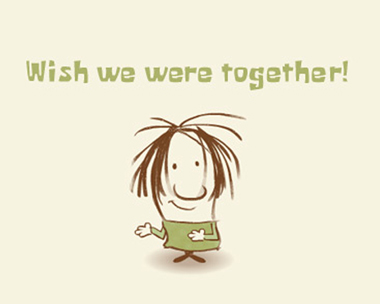 Miss You Too Reply Card