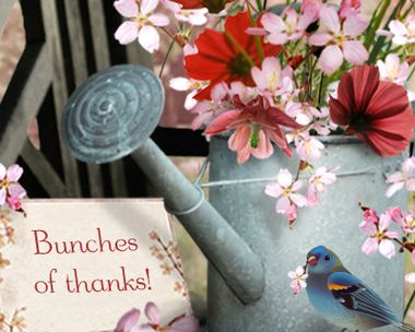 Bunches of Thanks Reply Card