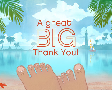 BIG Thanks Reply Card