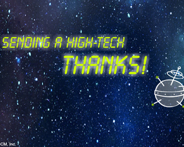 High-Tech Thanks Reply Card