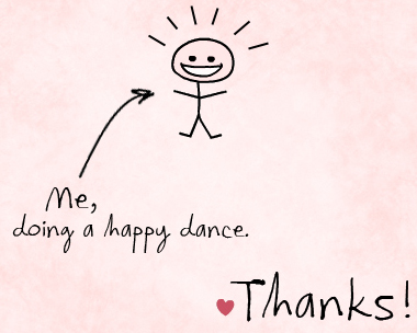 Happy Dance Reply Card