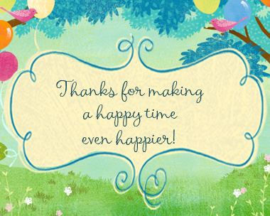 Happy Times Reply Card