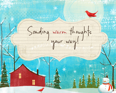 Warm Thoughts Reply Card
