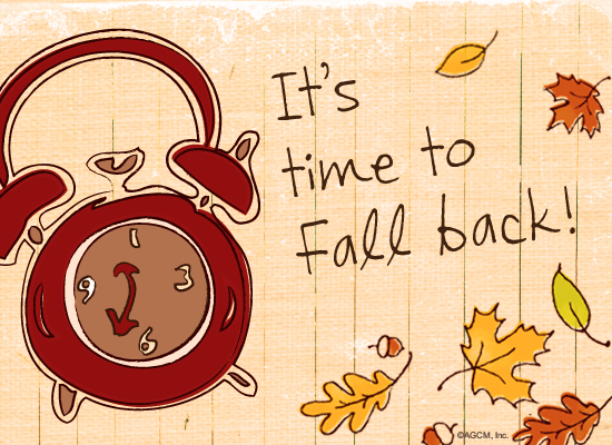 Daylight Savings Ecard (Postcard) artwork