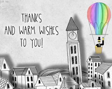 Warm Wishes Reply Card