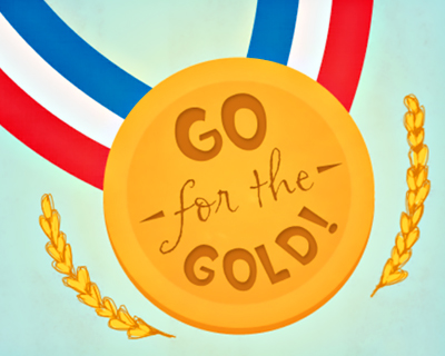 Go for the Gold Ecard (Postcard) | American Greetings