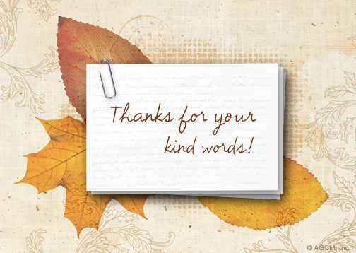  Kind Words Reply Card Thank You Postcard Blue Mountain ECards