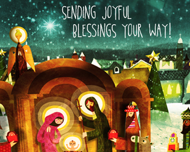 Joyful Blessings Reply Card